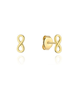 14k Gold Infinity Symbol Earrings