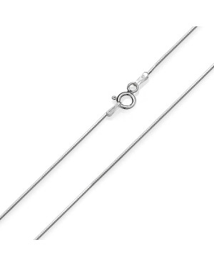 Silver chain Link weave 55cm