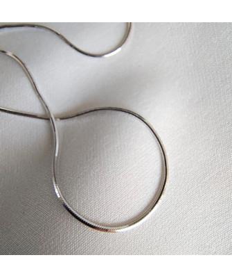 Silver chain Link weave 55cm