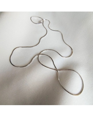 Silver chain Link weave 55cm