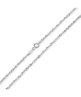 Silver chain Singapore weave 55cm