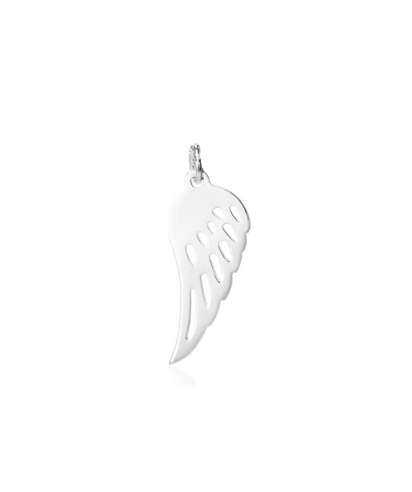 Silver Angel Feather Pendant