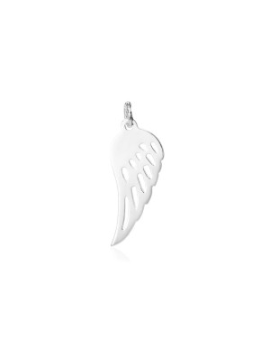 Silver Angel Feather Pendant