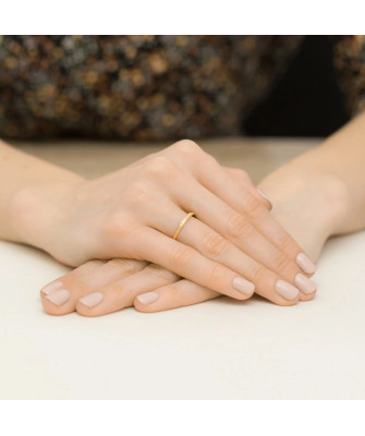 Gold Ring 14k with diamonds 0.04ct