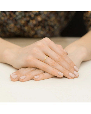 Gold Ring 14k with diamonds 0.04ct