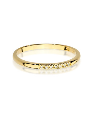 14k Gold Ring with Diamonds 0.04ct Certificate