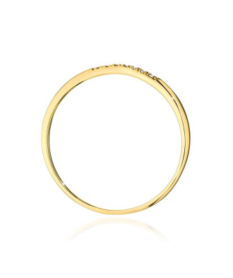 14k Gold Ring with Diamonds 0.04ct Certificate