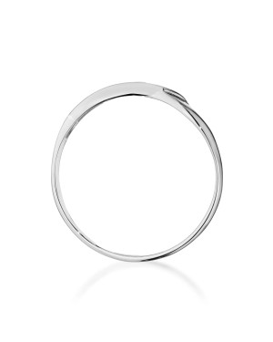 14k White Gold Ring Diamond 0.04ct certificate