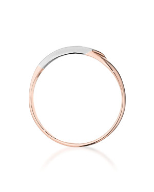 14k Rose Gold Ring Diamond 0.04ct certificate