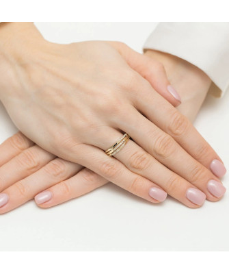 14k Gold Ring with Diamonds 0.15ct certificate