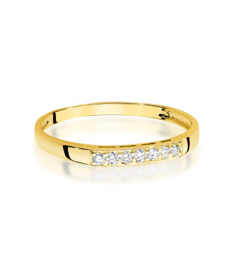 Gold Ring 14k With Diamonds 0.10ct with certificate