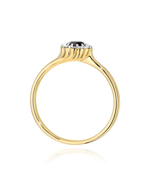 14k Gold Ring With Black Diamond 0.50ct Certificate