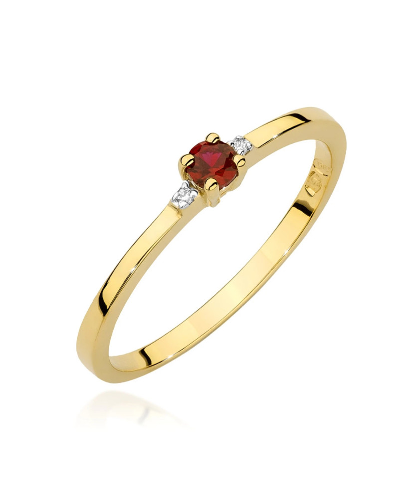 14k Gold Ring with 0.15ct Ruby Certificate