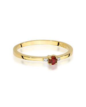 14k Gold Ring with 0.15ct Ruby Certificate