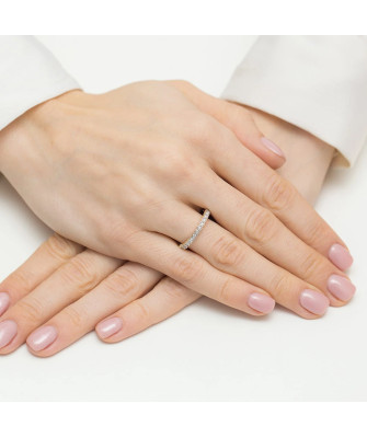 14k Gold Ring Brilliant Diamond 0.13ct Certificate