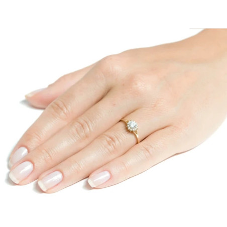 Flower ring large gold 333 P2.1455 | GoldJewellery