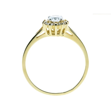 Flower ring large gold 333 P2.1455 | GoldJewellery