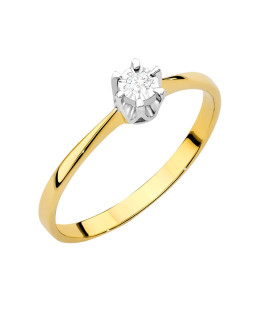 Engagement ring with a 0.03ct diamond