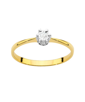 Engagement ring with a 0.03ct diamond