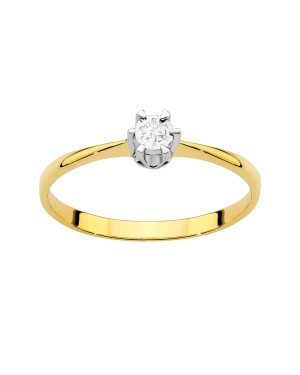 Engagement ring with a 0.03ct diamond