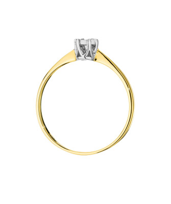 Engagement ring with a 0.03ct diamond