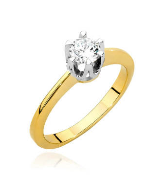 Engagement ring with 0.40ct diamond