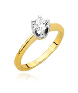 Engagement ring with 0.40ct diamond