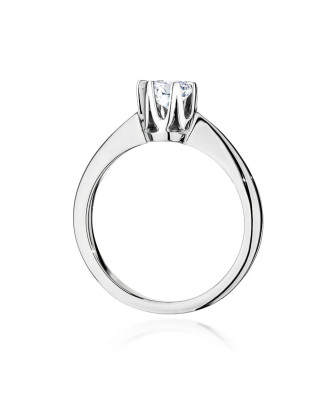 Diamond engagement ring white gold 0.40ct