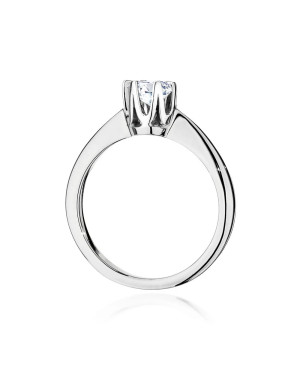 Diamond engagement ring white gold 0.40ct