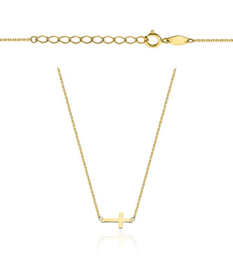 Gold cross necklace