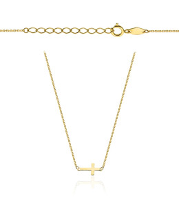 Gold cross necklace