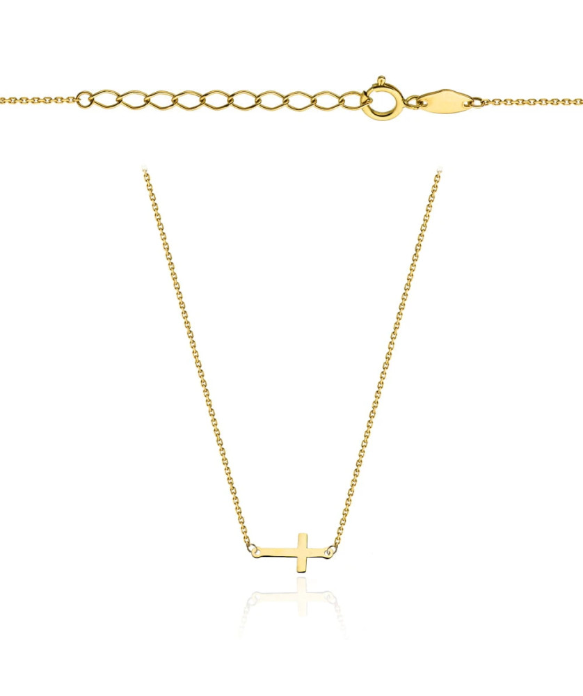 Gold cross necklace