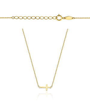 Gold cross necklace