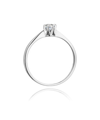 Diamond ring white gold 0.04ct