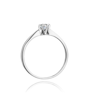 Diamond ring white gold 0.04ct