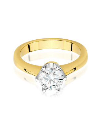 Gold ring with 0.70ct diamond