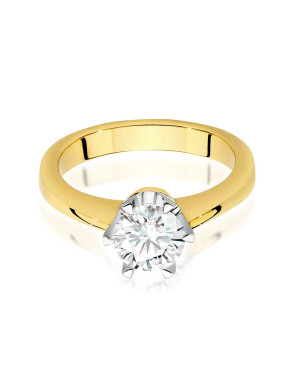 Gold ring with 0.70ct diamond