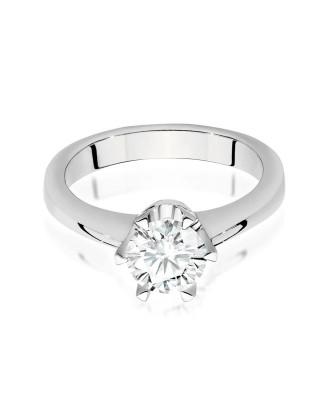 Engagement ring with diamond white gold 0.70ct