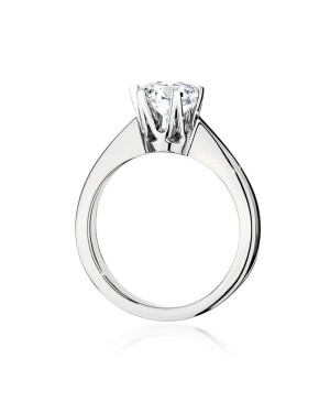Engagement ring with diamond white gold 0.70ct