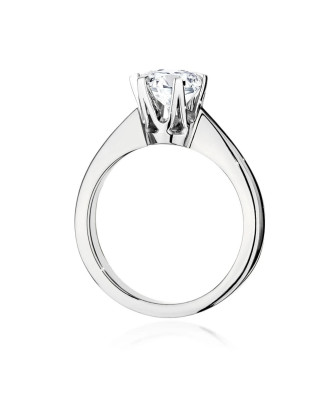 Engagement ring with diamond white gold 1.00ct