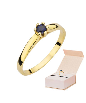 Pierścionek z szafirem 0,15ct