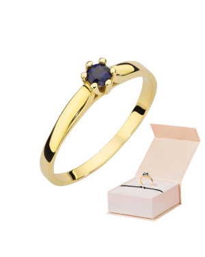 Pierścionek z szafirem 0,15ct