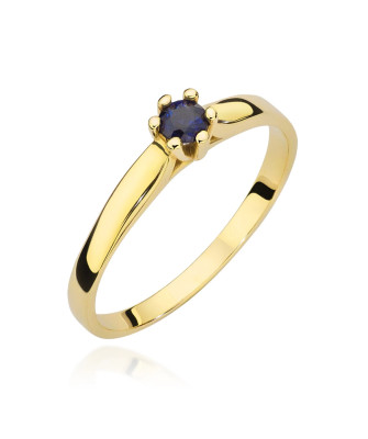 Pierścionek z szafirem 0,15ct