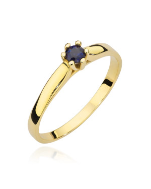 Pierścionek z szafirem 0,15ct