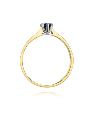 Pierścionek z szafirem 0,15ct