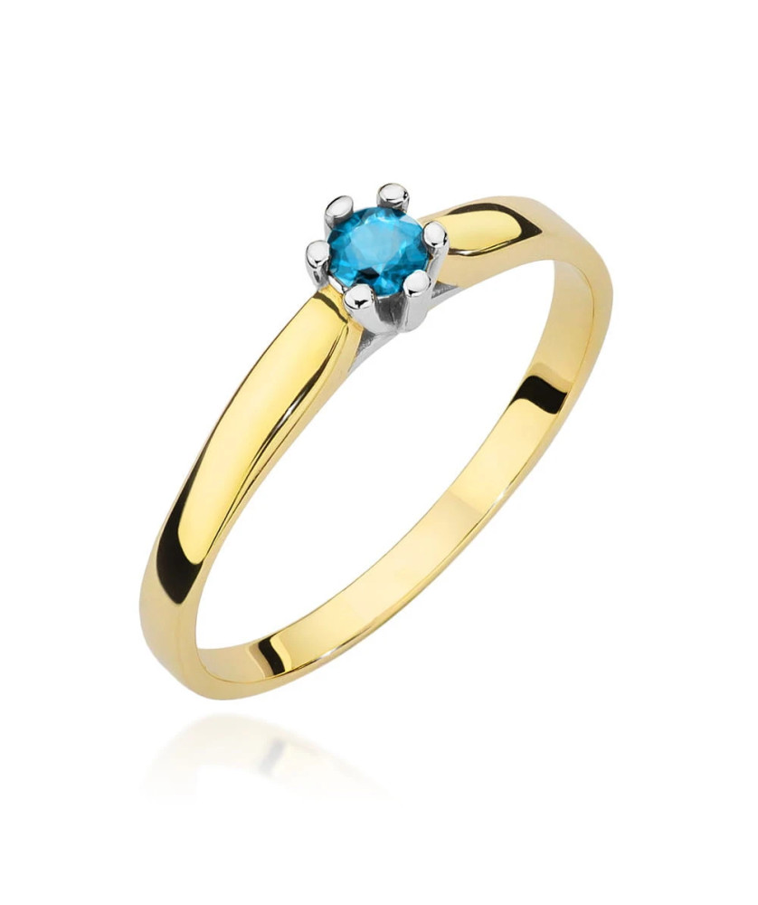 Gold ring with topaz 0.15ct