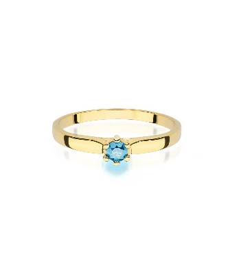 Gold ring with topaz 0.15ct