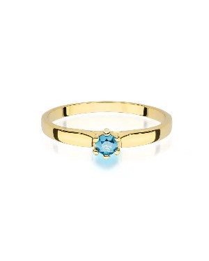 Gold ring with topaz 0.15ct