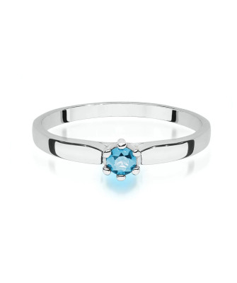 Topaz ring white gold 0.15ct