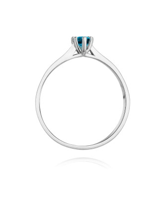 Topaz ring white gold 0.15ct